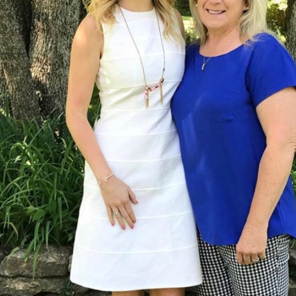 Calvin Klein White A-line dress